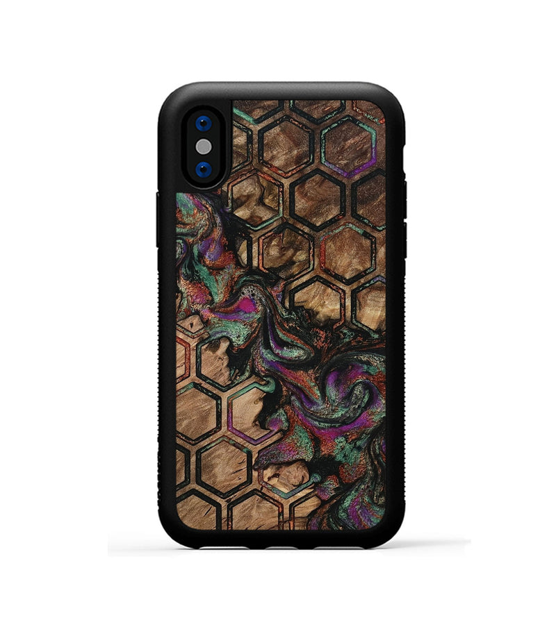 iPhone Xs Wood Phone Case - Dave (Pattern, 808469)