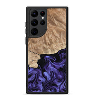 Galaxy S22 Ultra Wood Phone Case - Fannie (Purple, 808482)