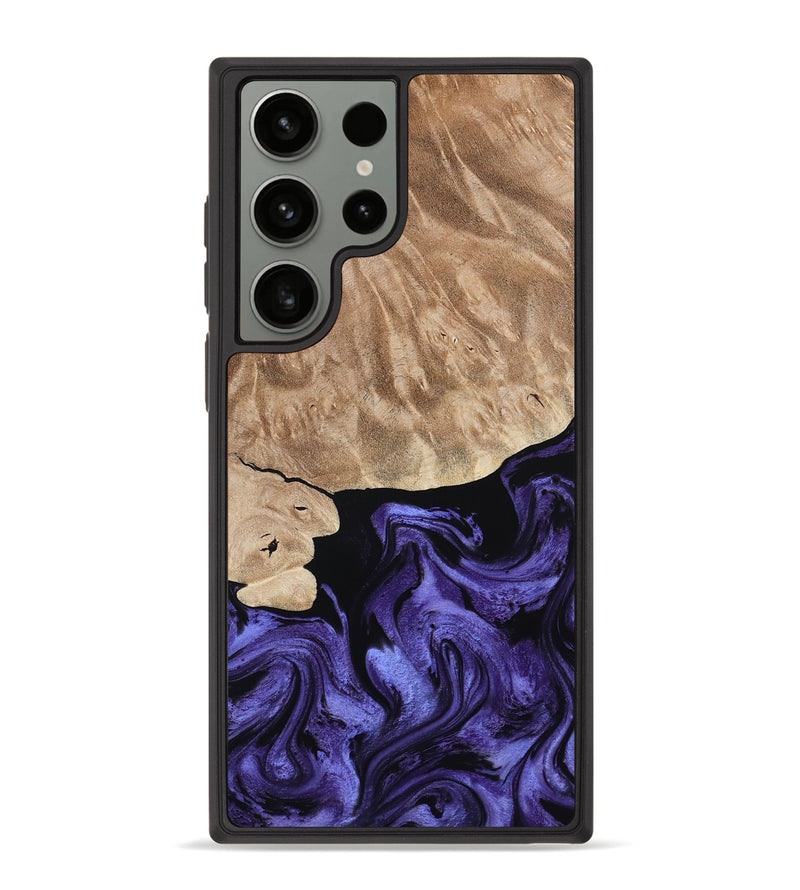Galaxy S23 Ultra Wood Phone Case - Fannie (Purple, 808482)