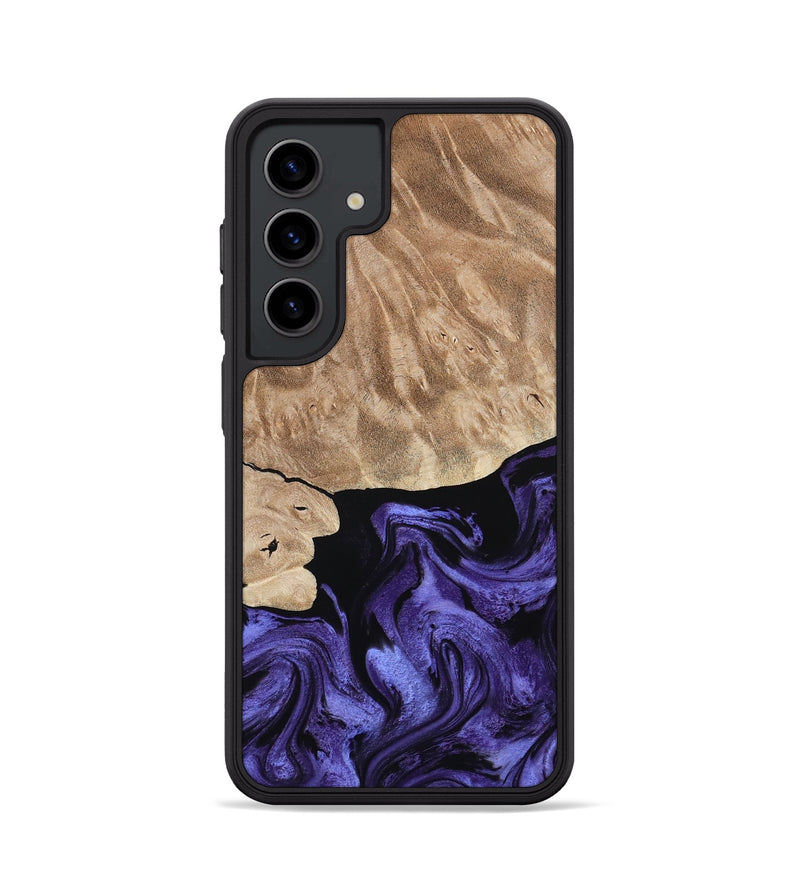 Galaxy S24 Wood Phone Case - Fannie (Purple, 808482)