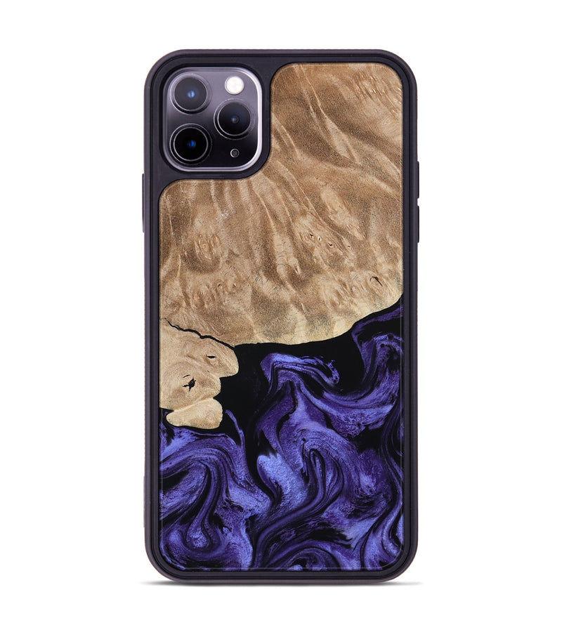iPhone 11 Pro Max Wood Phone Case - Fannie (Purple, 808482)