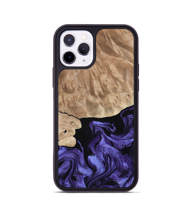 iPhone 11 Pro Wood Phone Case - Fannie (Purple, 808482)