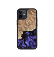 iPhone 12 mini Wood Phone Case - Fannie (Purple, 808482)