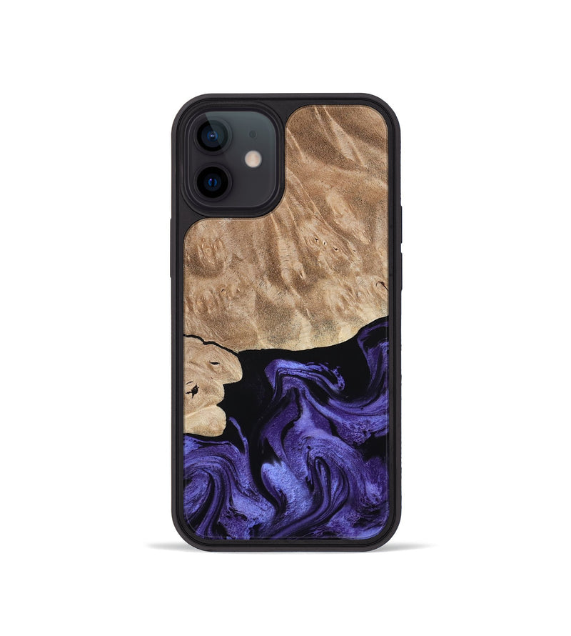 iPhone 12 mini Wood Phone Case - Fannie (Purple, 808482)