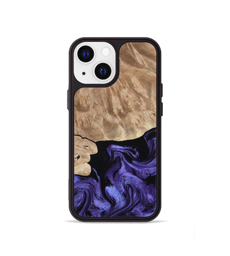 iPhone 13 mini Wood Phone Case - Fannie (Purple, 808482)