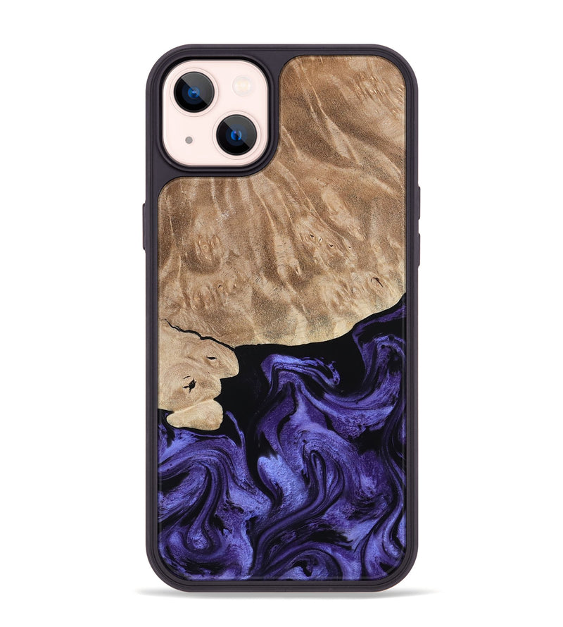iPhone 14 Plus Wood Phone Case - Fannie (Purple, 808482)