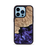 iPhone 14 Pro Wood Phone Case - Fannie (Purple, 808482)