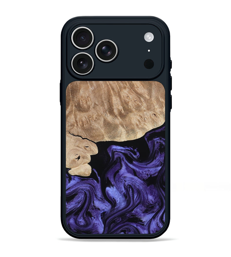 iPhone 17 Pro Max Wood Phone Case - Fannie (Purple, 808482)