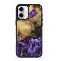 iPhone 16 Plus Wood Phone Case - Maia (Purple, 808483)