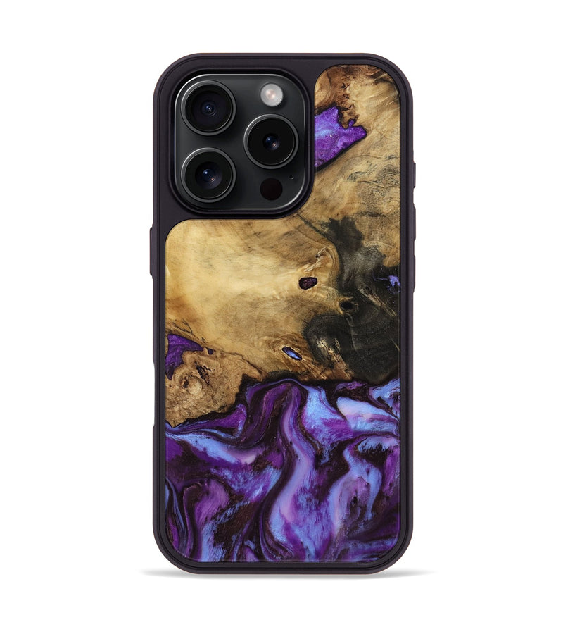 iPhone 16 Pro Wood Phone Case - Maia (Purple, 808483)