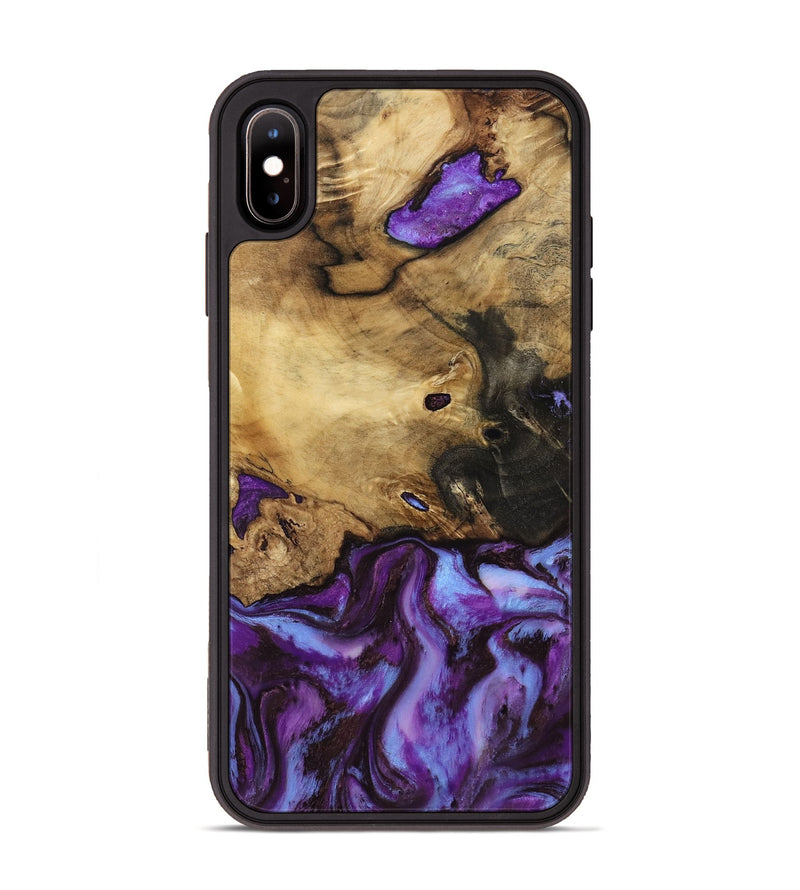 iPhone Xs Max Wood Phone Case - Maia (Purple, 808483)