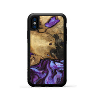 iPhone Xs Wood Phone Case - Maia (Purple, 808483)