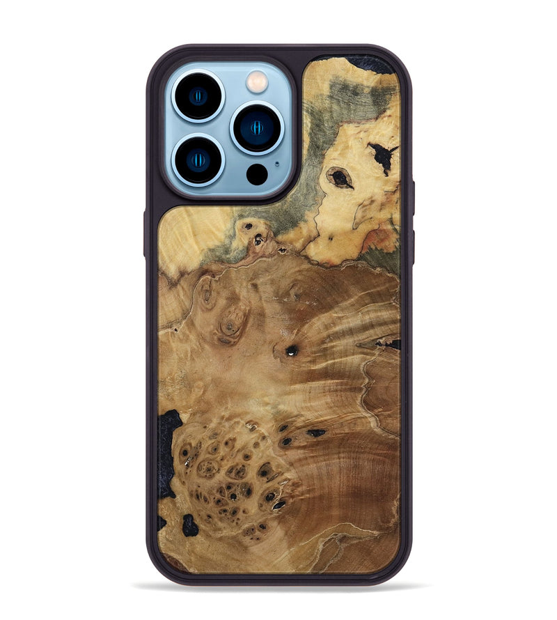 iPhone 14 Pro Max Wood Phone Case - Birdie (Wood Burl, 808491)