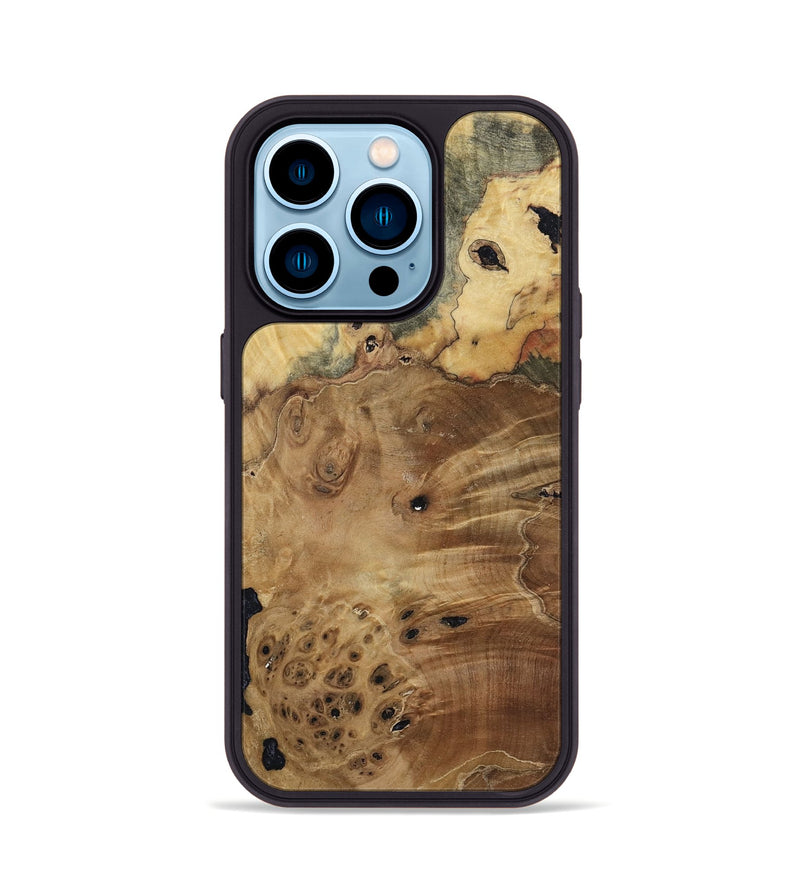 iPhone 14 Pro Wood Phone Case - Birdie (Wood Burl, 808491)