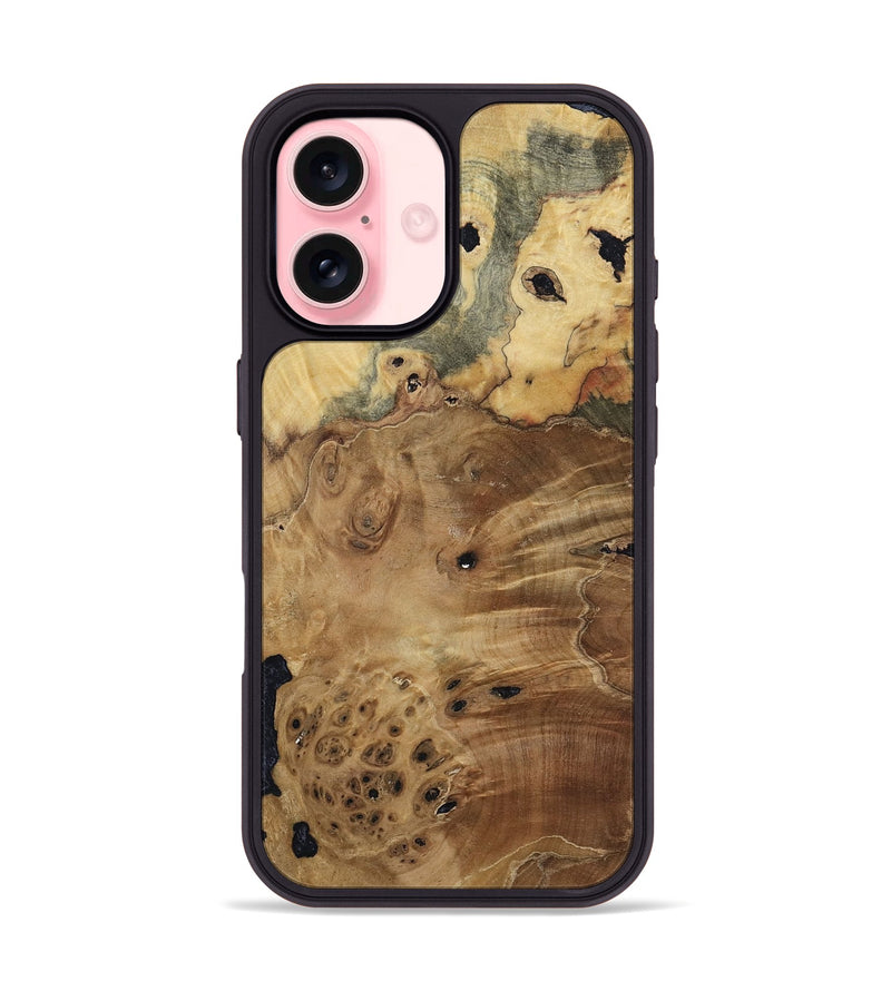 iPhone 16 Wood Phone Case - Birdie (Wood Burl, 808491)