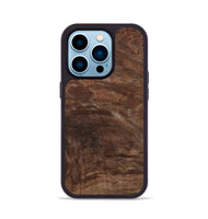 iPhone 14 Pro Wood Phone Case - Chelsie (Wood Burl, 808493)
