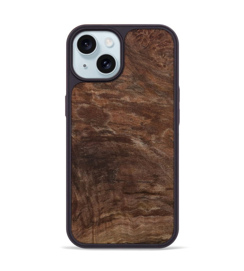 iPhone 15 Wood Phone Case - Chelsie (Wood Burl, 808493)