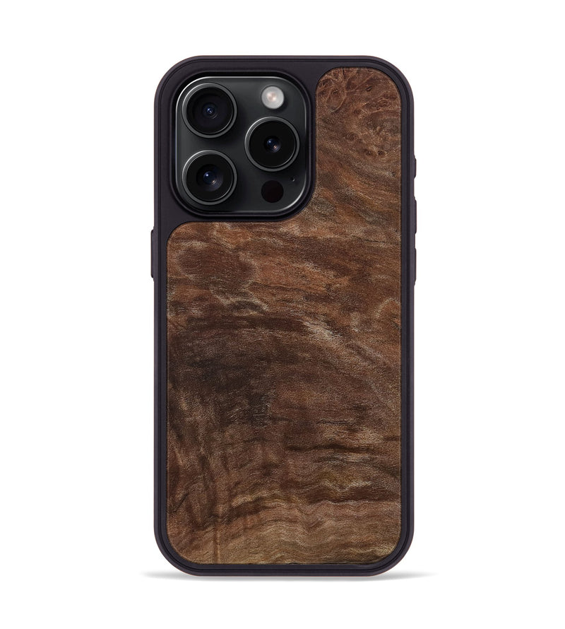 iPhone 15 Pro Wood Phone Case - Chelsie (Wood Burl, 808493)