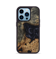 iPhone 14 Pro Wood Phone Case - Elda (Wood Burl, 808494)
