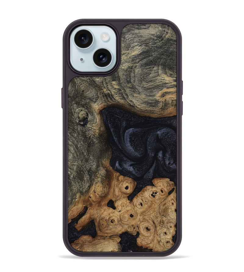 iPhone 15 Plus Wood Phone Case - Elda (Wood Burl, 808494)
