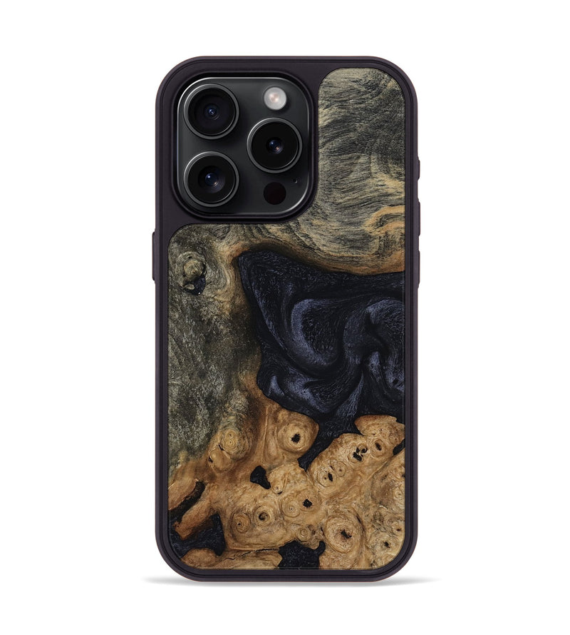 iPhone 15 Pro Wood Phone Case - Elda (Wood Burl, 808494)