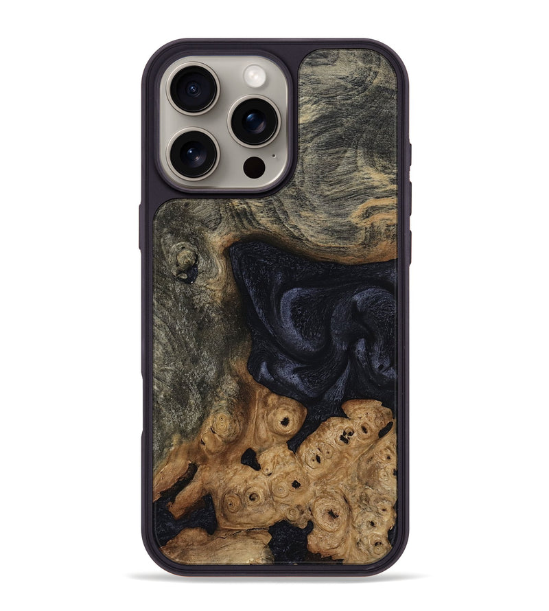 iPhone 16 Pro Max Wood Phone Case - Elda (Wood Burl, 808494)