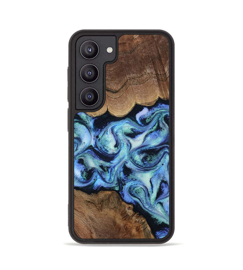 Galaxy S23 Wood Phone Case - Dariana (Blue, 808495)