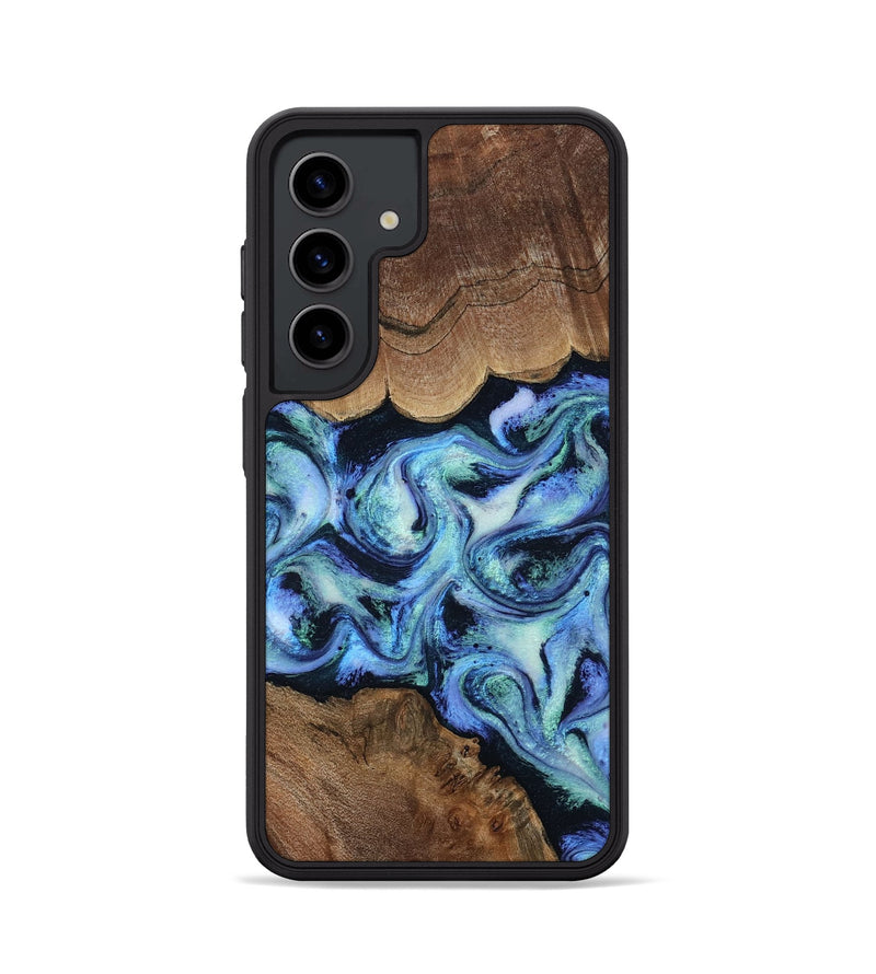 Galaxy S24 Wood Phone Case - Dariana (Blue, 808495)