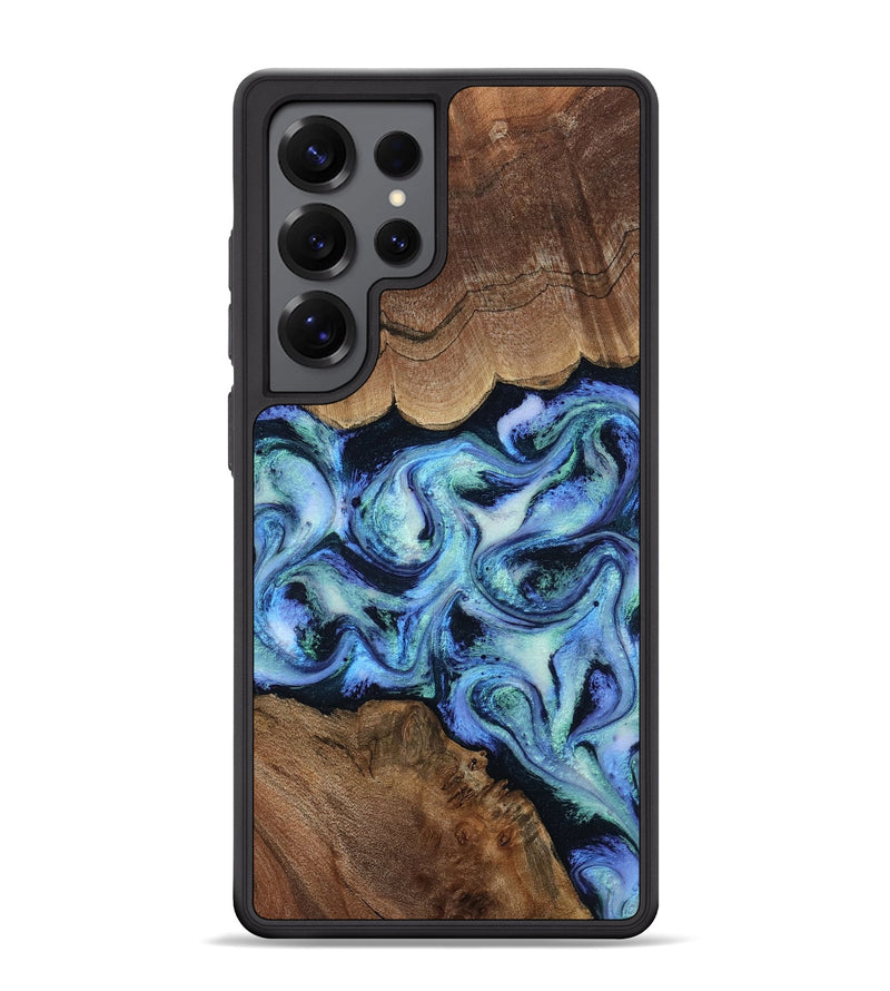Galaxy S25 Ultra Wood Phone Case - Dariana (Blue, 808495)