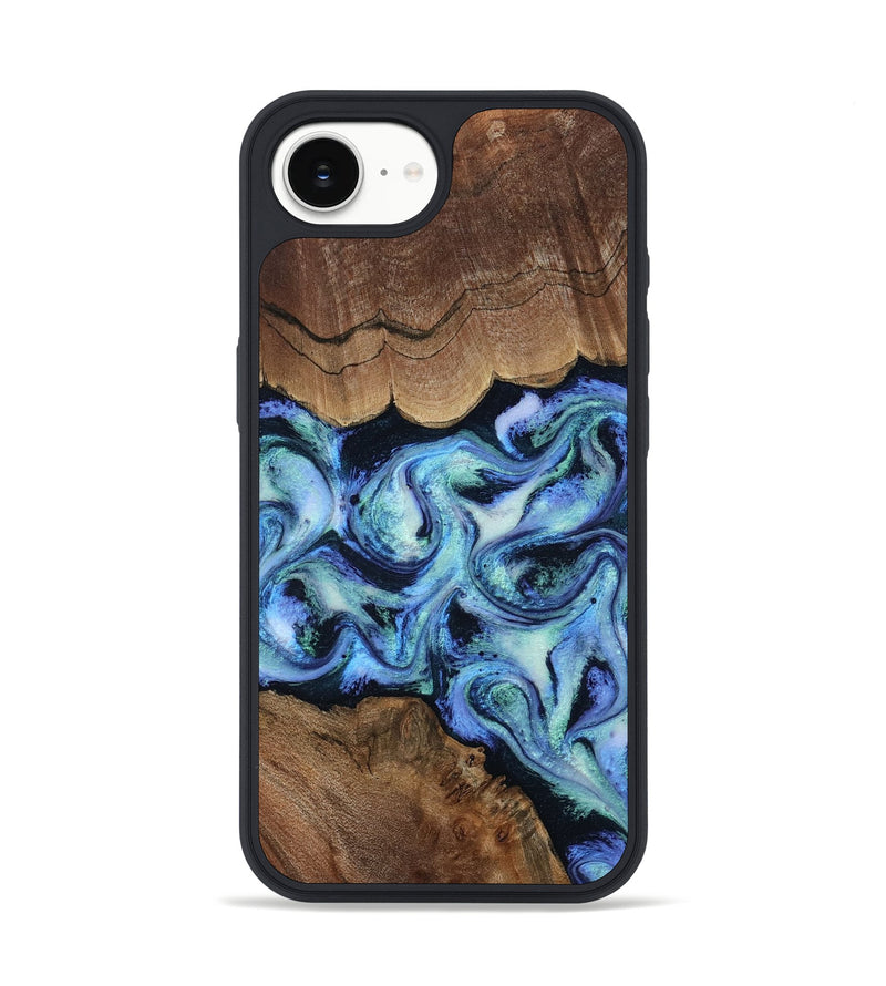 iPhone 16e Wood Phone Case - Dariana (Blue, 808495)