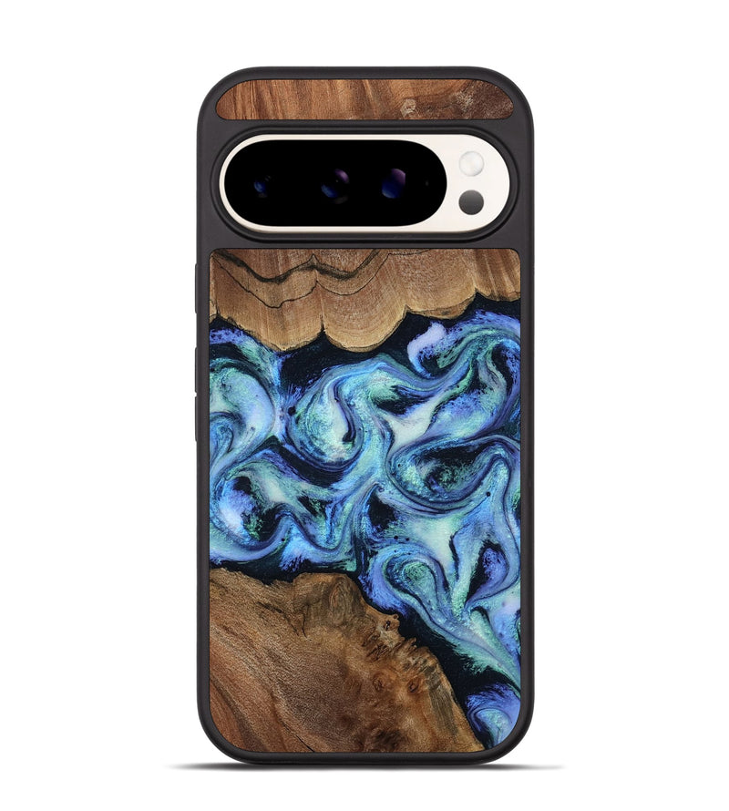Pixel 9 Wood Phone Case - Dariana (Blue, 808495)