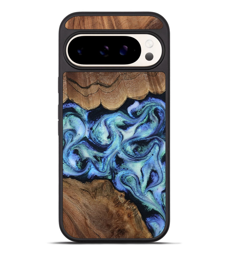 Pixel 9 Pro XL Wood Phone Case - Dariana (Blue, 808495)