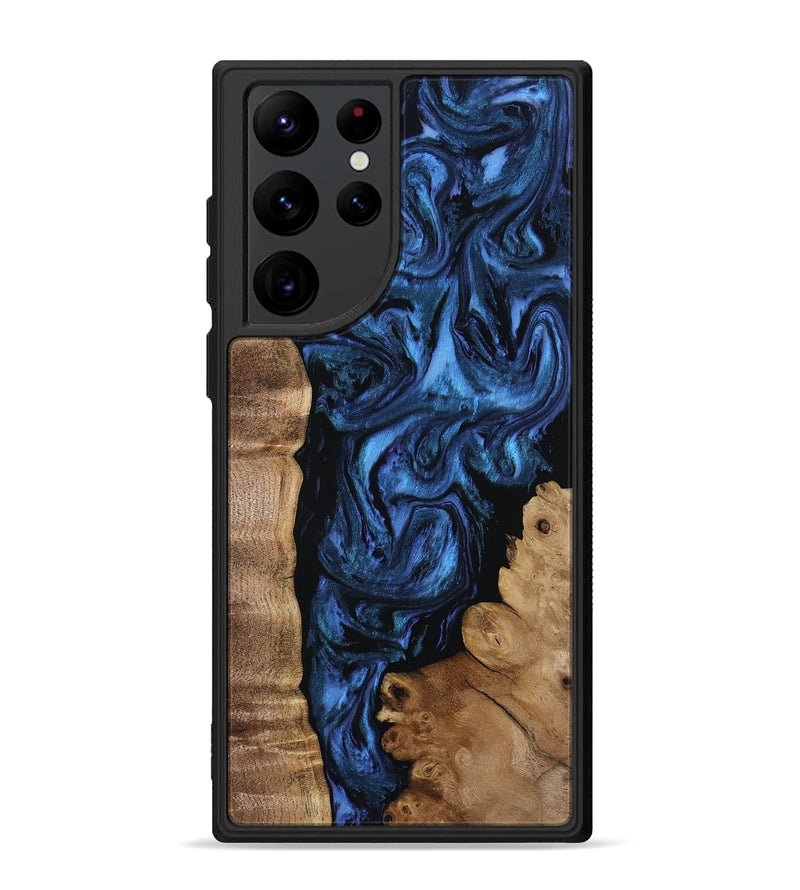Galaxy S22 Ultra Wood Phone Case - Lucero (Blue, 808496)