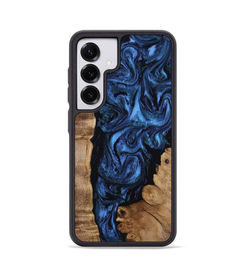 Galaxy S25 Wood Phone Case - Lucero (Blue, 808496)