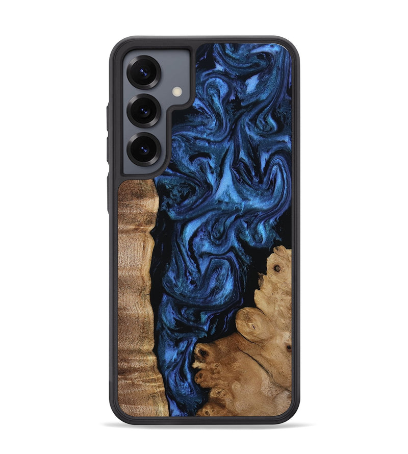 Galaxy S25 Plus Wood Phone Case - Lucero (Blue, 808496)