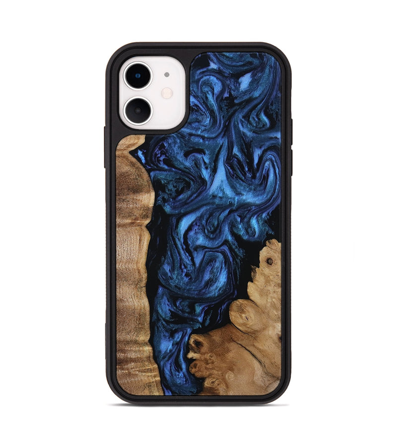 iPhone 11 Wood Phone Case - Lucero (Blue, 808496)