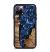 iPhone 11 Pro Max Wood Phone Case - Lucero (Blue, 808496)