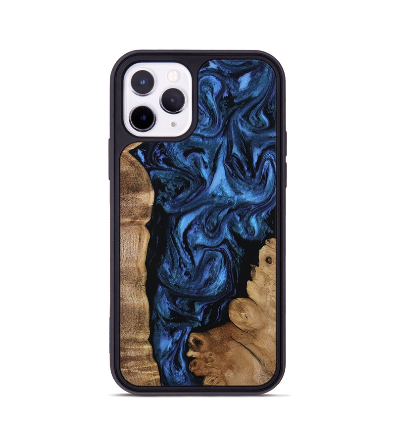 iPhone 11 Pro Wood Phone Case - Lucero (Blue, 808496)