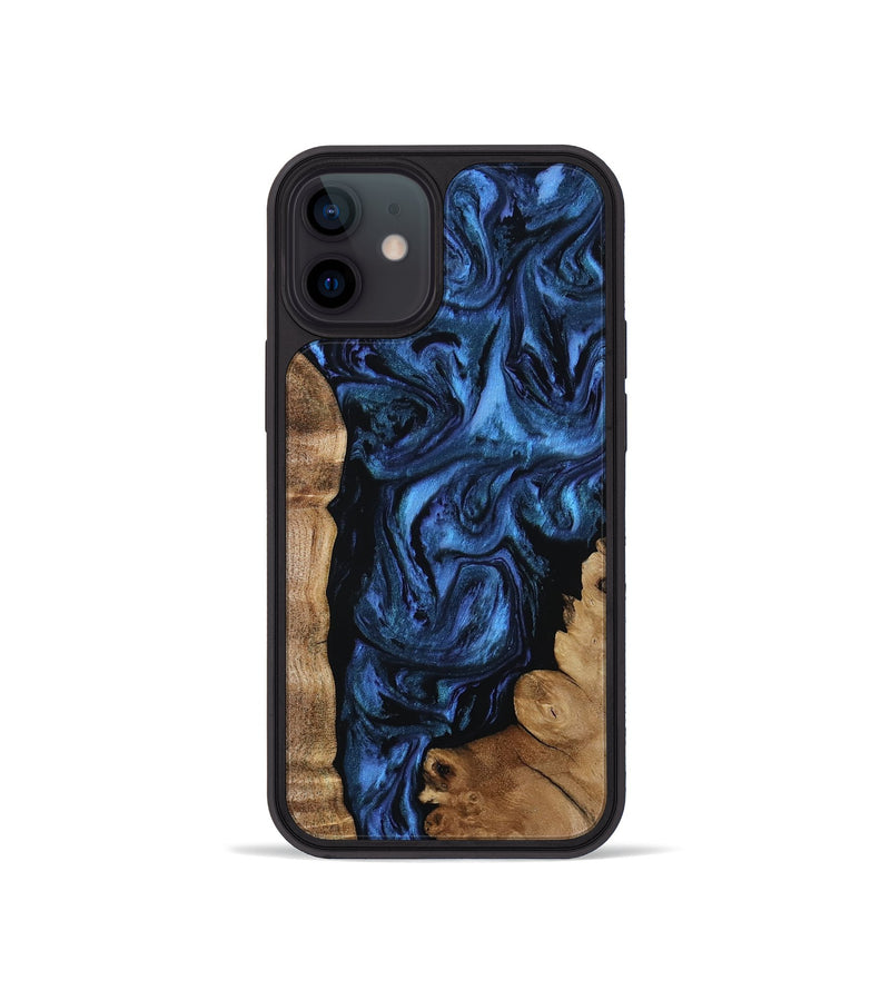 iPhone 12 mini Wood Phone Case - Lucero (Blue, 808496)