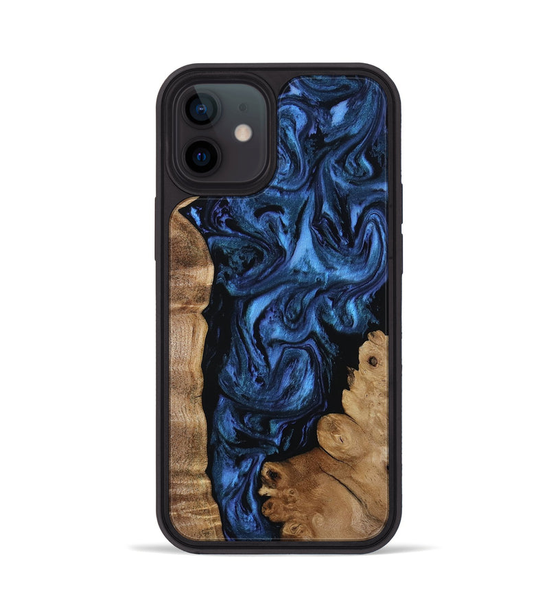 iPhone 12 Wood Phone Case - Lucero (Blue, 808496)