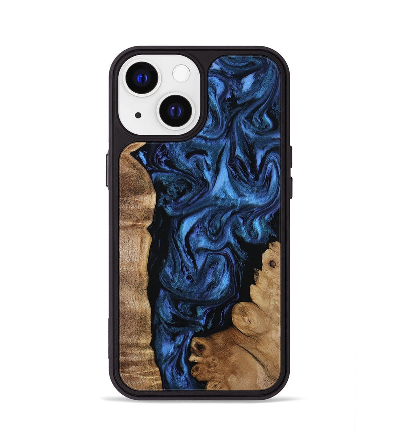 iPhone 13 Wood Phone Case - Lucero (Blue, 808496)