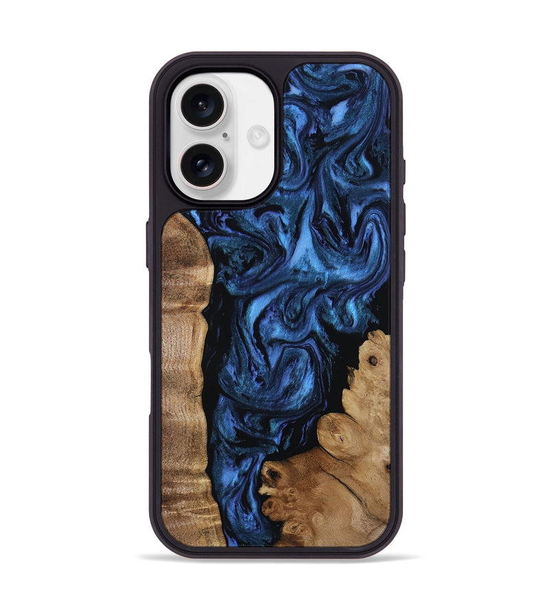 iPhone 17 Wood Phone Case - Lucero (Blue, 808496)