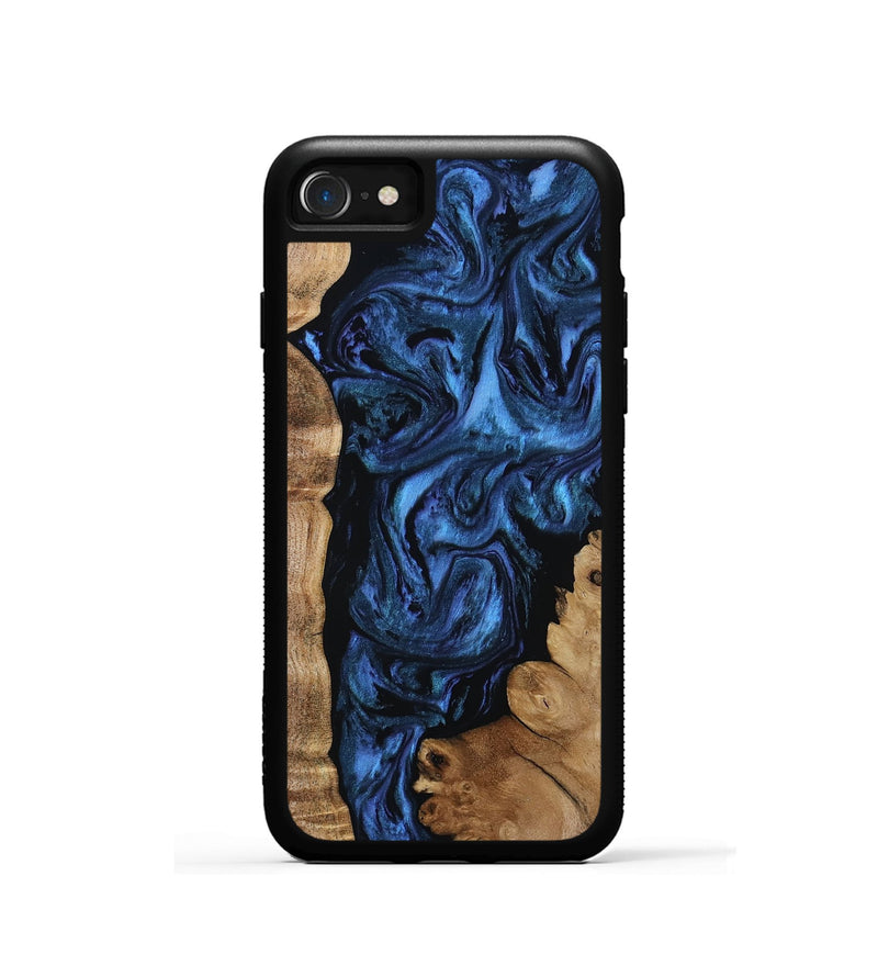 iPhone SE Wood Phone Case - Lucero (Blue, 808496)