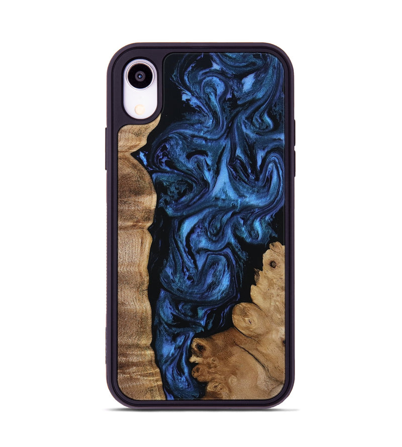 iPhone Xr Wood Phone Case - Lucero (Blue, 808496)
