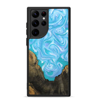 Galaxy S22 Ultra Wood Phone Case - Nell (Blue, 808497)