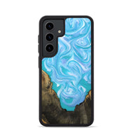 Galaxy S24 Wood Phone Case - Nell (Blue, 808497)