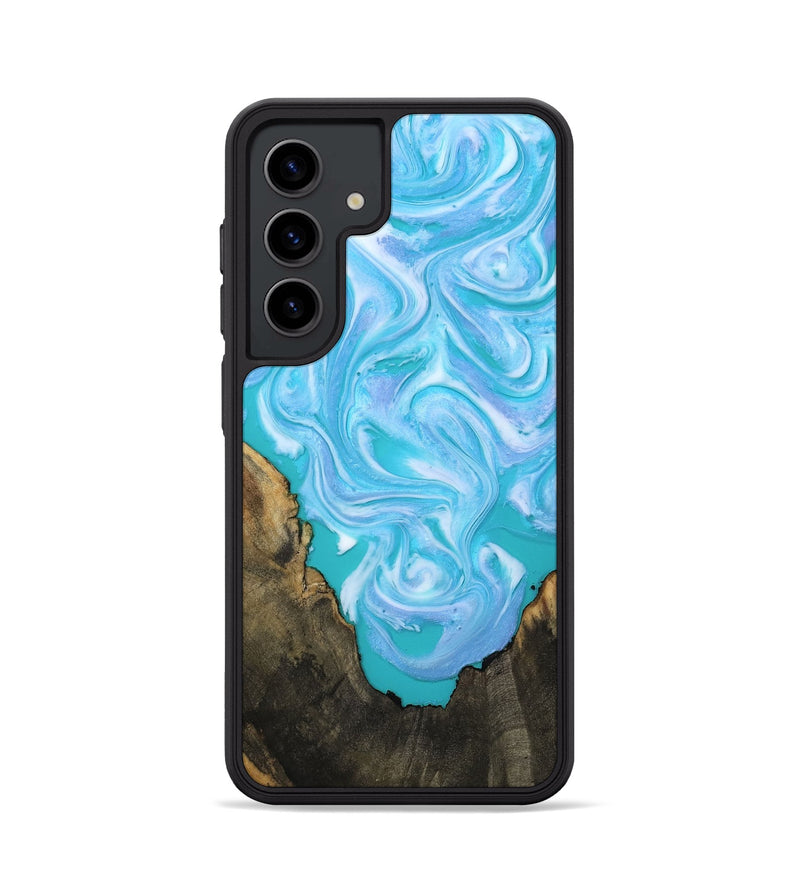 Galaxy S24 Wood Phone Case - Nell (Blue, 808497)