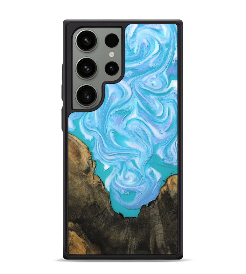 Galaxy S24 Ultra Wood Phone Case - Nell (Blue, 808497)