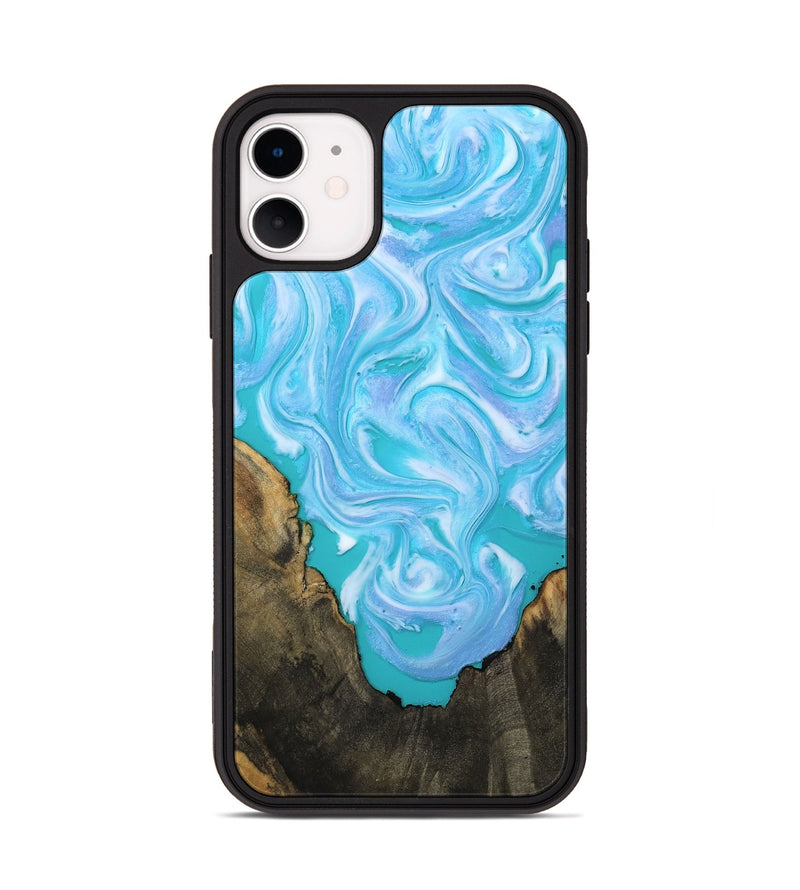 iPhone 11 Wood Phone Case - Nell (Blue, 808497)