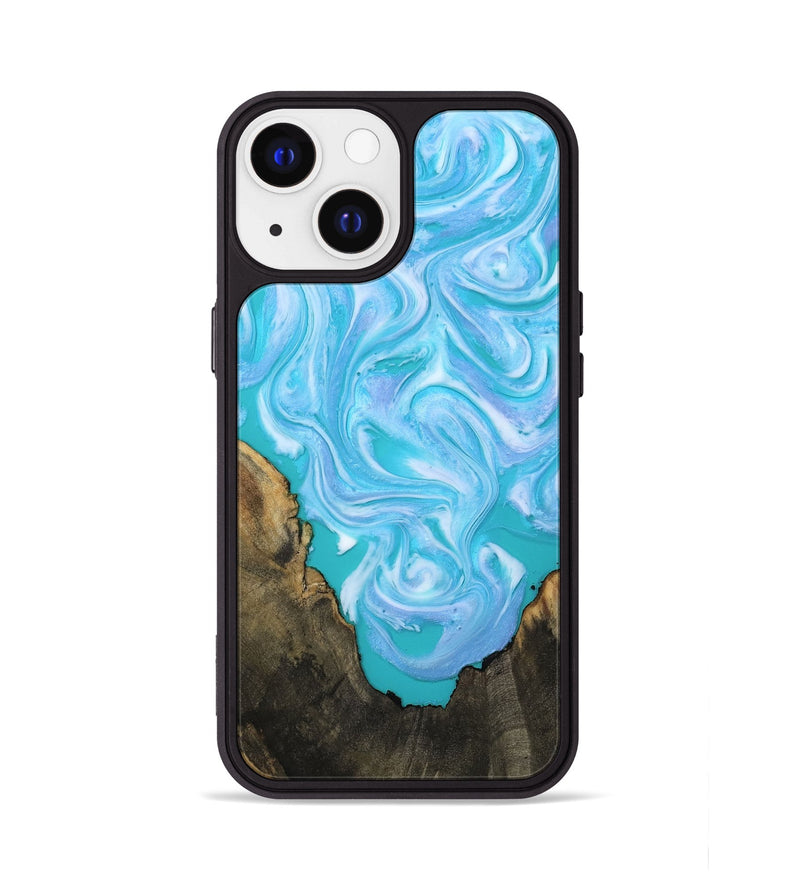 iPhone 13 Wood Phone Case - Nell (Blue, 808497)